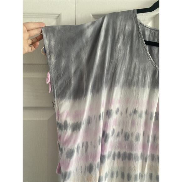 Surf Gypsy Tie Dye Medium Swim Coverup Tassle Beach Vacation Coconut Girl Cruise - Picture 3 of 9